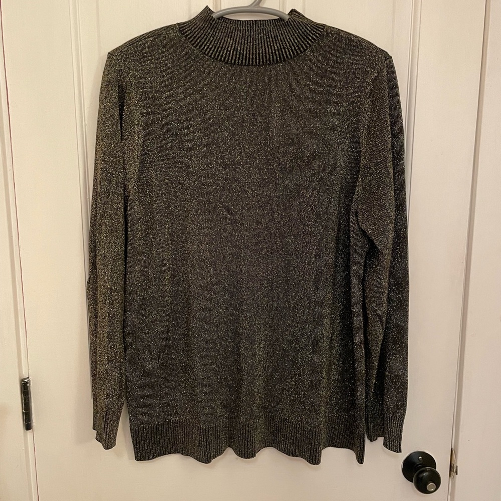 Women’s  Black and gold metallic Sweater